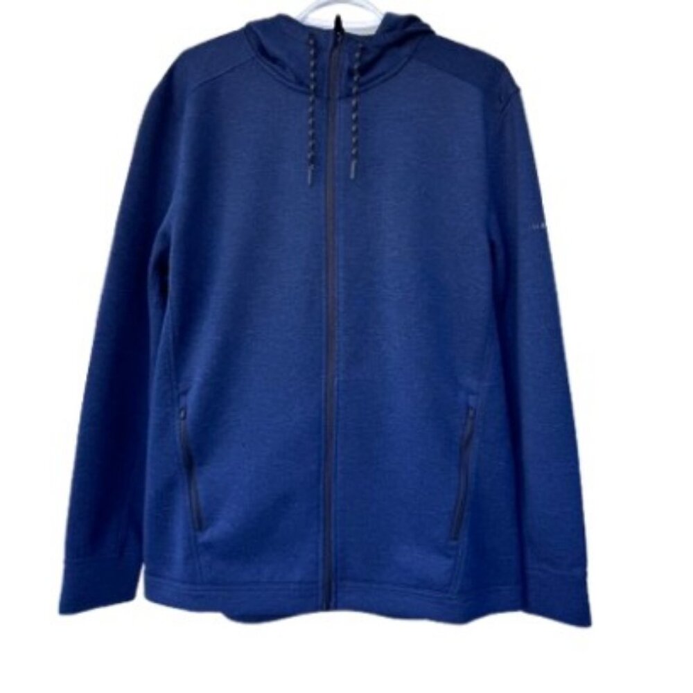 Matrix zip up hoodie jacket blue men's size L